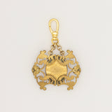 Victorian Glass Cameo with Amethyst Glass Filagree Frame Charm