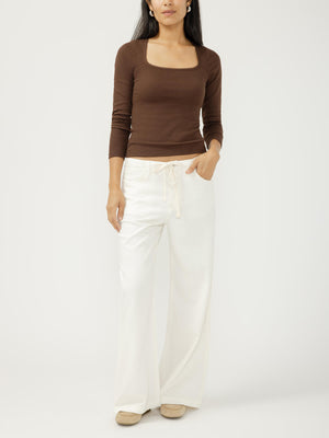 Silver Jeans Wide Leg Drawstring Beach Jeans