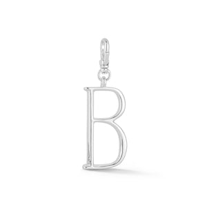 Silver-Plated Plaza Small Letter B Charm