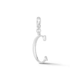 Silver-Plated Plaza Small Letter C Charm