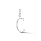 Silver-Plated Plaza Small Letter C Charm