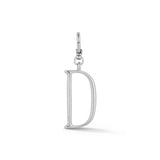 Silver-Plated Plaza Small Letter D Charm