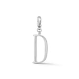 Silver-Plated Plaza Small Letter D Charm