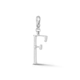 Silver-Plated Plaza Small Letter F Charm
