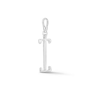 Silver-Plated Plaza Small Letter I Charm