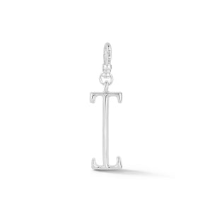Silver-Plated Plaza Small Letter I Charm