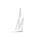 Silver-Plated Plaza Small Letter M Charm