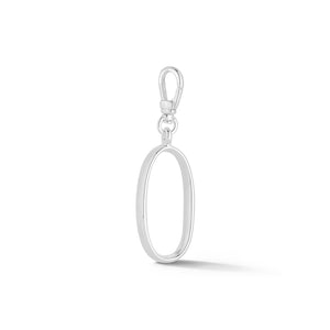 Silver-Plated Plaza Small Letter O Charm