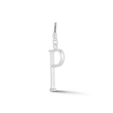 Silver-Plated Plaza Small Letter P Charm