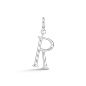 Silver-Plated Plaza Small Letter R Charm