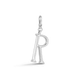Silver-Plated Plaza Small Letter R Charm