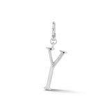 Silver-Plated Plaza Small Letter Y Charm