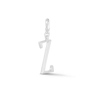 Silver-Plated Plaza Small Letter Z Charm