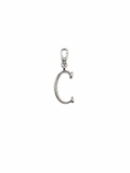 Silver Plaza "C" Initial Charm