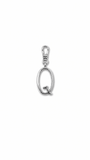 Silver Plaza "Q" Initial Charm