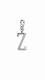 Silver Plaza "Z" Initial Charm