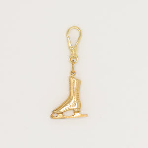 14 Karat Vermeille Vintage Ice Skate Charm