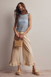 Forte Sleeveless Crochet Knit Top FSW0050