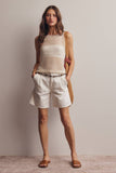 Forte Sleeveless Crochet Knit Top FSW0050