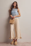 Forte Sleeveless Crochet Knit Top FSW0050