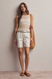 Forte Sleeveless Crochet Knit Top FSW0050