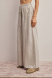 Forte Striped Cotton Wide-Leg Pants FP0019