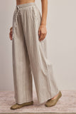 Forte Striped Cotton Wide-Leg Pants FP0019