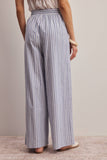Forte Striped Cotton Wide-Leg Pants FP0019
