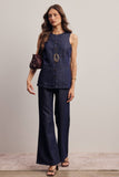 Forte Tailored Denim Vest & Flare Pant Set FSET003