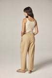 Textured Pleated Pants