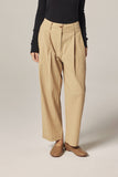 Textured Pleated Pants