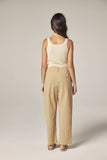 Textured Pleated Pants