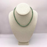 The Althea Green Aventurine Silk Knotted Necklace