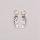 The Angel Feather Convertible Huggie Hoop