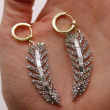 The Angel Feather Convertible Huggie Hoop