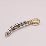 The Angel Feather Convertible Huggie Hoop