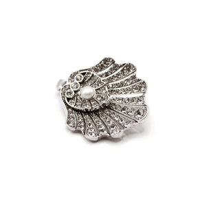 The Birth of Venus Crystal Pearl Shell Charm