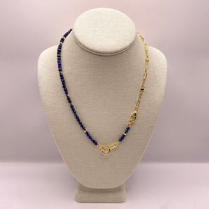 The Convertible Lapis Lazuli Necklace/Bracelet Set