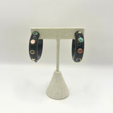 The Diana Gemstone Hoop Earrings