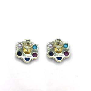 The Diana Gemstone Stud Earrings