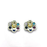 The Diana Gemstone Stud Earrings