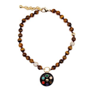 The Diana Multi-Gemstone Charm Pendant
