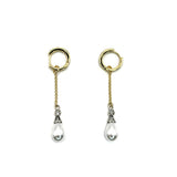 The Pearl Dew Drop Convertible Huggie Earring