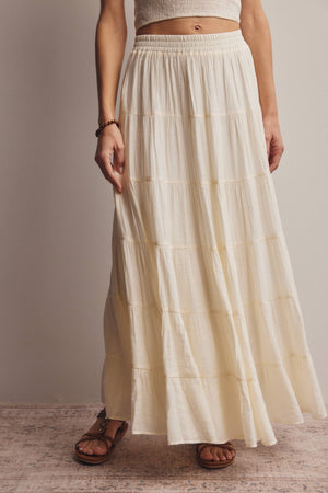 Forte Tiered Maxi Skirt FSK0015