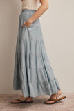 Forte Tiered Maxi Skirt FSK0015