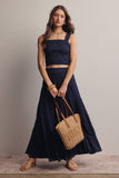 Forte Tiered Maxi Skirt FSK0015