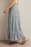 Forte Tiered Maxi Skirt FSK0015