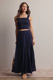 Forte Tiered Maxi Skirt FSK0015