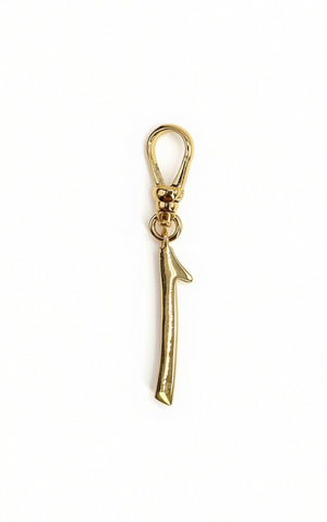Frost Fine 10k & Diamond Pavé  Number 1 Charm
