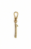 Frost Fine 10k & Diamond Pavé  Number 1 Charm